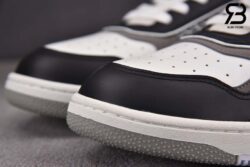 Giày Dior B27 Low-Top Black White Dior Oblique Jacquard Ruthenium Metallic Threads Siêu Cấp