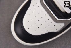 Giày Dior B27 Low-Top Black White Dior Oblique Jacquard Ruthenium Metallic Threads Siêu Cấp