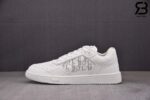 Giày B27 Low-Top White Smooth Calfskin Dior Oblique Galaxy Leather Siêu Cấp