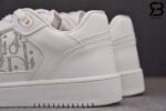 Giày B27 Low-Top White Smooth Calfskin Dior Oblique Galaxy Leather Siêu Cấp