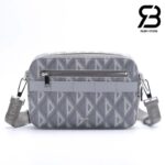 Túi Dior Safari Messenger Bag Màu Xám Diamond Canvas 22CM Best Quality