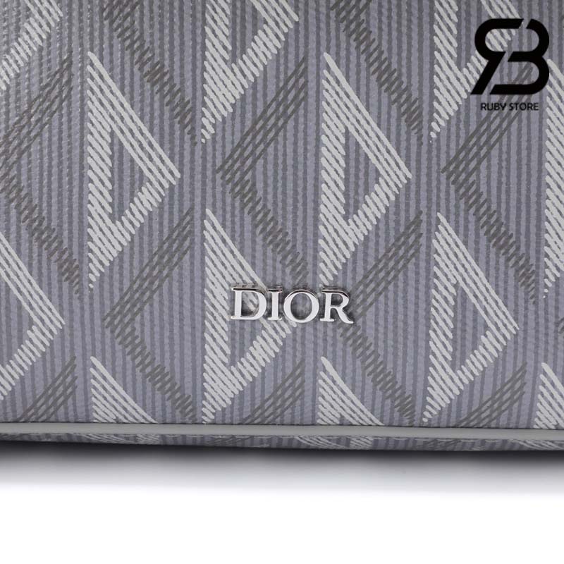 Túi Dior Safari Messenger Bag Màu Xám Diamond Canvas 22CM Best Quality