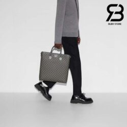 Túi Gucci Medium Tote Bag Xám Đen Supreme 36CM Best Quality