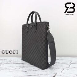 Túi Gucci Medium Tote Bag Xám Đen Supreme 36CM Best Quality