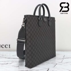 Túi Gucci Medium Tote Bag Xám Đen Supreme 36CM Best Quality