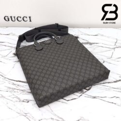 Túi Gucci Medium Tote Bag Xám Đen Supreme 36CM Best Quality