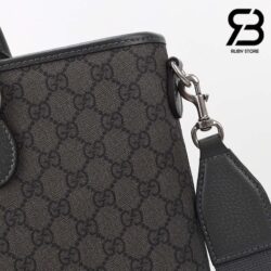 Túi Gucci Medium Tote Bag Xám Đen Supreme 36CM Best Quality