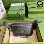 Túi Gucci Mini Ophidia Belt Bag Xám Đen Supreme Best Quality