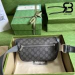 Túi Gucci Mini Ophidia Belt Bag Xám Đen Supreme Best Quality