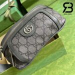 Túi Gucci Mini Ophidia Belt Bag Xám Đen Supreme Best Quality