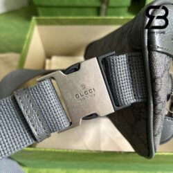 Túi Gucci Mini Ophidia Belt Bag Xám Đen Supreme Best Quality
