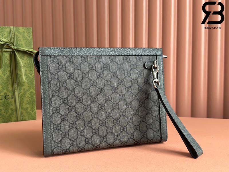 Túi Gucci Ophidia Pouch Xám Đen GG Supreme Best Quality