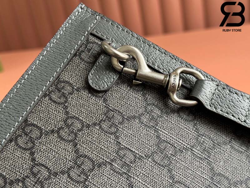 Túi Gucci Ophidia Pouch Xám Đen GG Supreme Best Quality