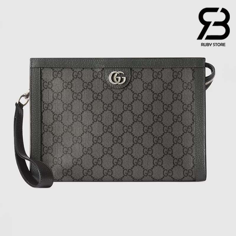tui-gucci-ophidia-pouch-grey-black-gg-supreme-best-quality Túi Gucci Ophidia Pouch Xám Đen GG Supreme Best Quality