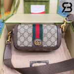 Túi Gucci Ophidia Super Mini Shoulder Bag Beige Ebony GG Supreme Best Quality