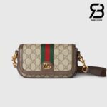 Túi Gucci Ophidia Super Mini Shoulder Bag Beige Ebony GG Supreme Best Quality