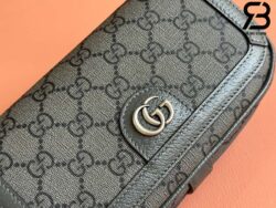 Túi Gucci Ophidia Super Mini Shoulder Bag Xám GG Supreme Best Quality