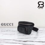 Túi Gucci Small Belt Bag With Interlocking G Đen Xám Supreme Best Quality