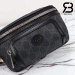 Túi Gucci Small Belt Bag With Interlocking G Đen Xám Supreme Best Quality