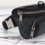 Túi Gucci Small Belt Bag With Interlocking G Đen Xám Supreme Best Quality