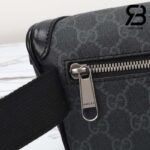 Túi Gucci Small Belt Bag With Interlocking G Đen Xám Supreme Best Quality