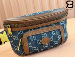 Túi Gucci Small Belt Bag With Interlocking G Supreme Denim Best Quality