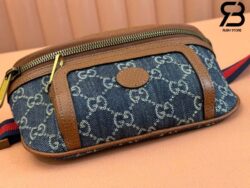 Túi Gucci Small Belt Bag With Interlocking G Supreme Denim Best Quality