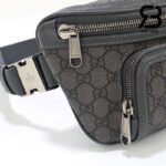 Túi Gucci Small Ophidia Belt Bag Xám Đen Supreme Best Quality