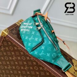 Túi LV Rush Bumbag Monogram Heritage Canvas Green Best Quality