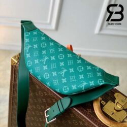 Túi LV Rush Bumbag Monogram Heritage Canvas Green Best Quality