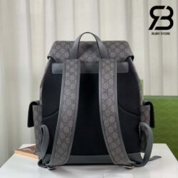 Ba Lô Gucci Ophidia Meidum Backpack Xám Đen GG Supreme 40CM Best Quality
