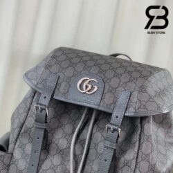 Ba Lô Gucci Ophidia Meidum Backpack Xám Đen GG Supreme 40CM Best Quality