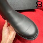 Giày Chanel High Rubber Rain Boot Đen Best Quality
