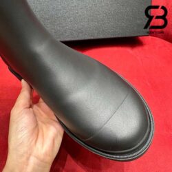 Giày Chanel High Rubber Rain Boot Đen Best Quality