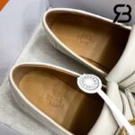 Giày Hermes Impact Loafer Blanc De Paris Calfskin Best Quality