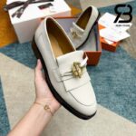 Giày Hermes Impact Loafer Blanc De Paris Calfskin Best Quality