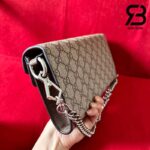 Túi Gucci Dionysus Small Shoulder Bag Beige Ebony GG Supreme Nâu Be Best Quality