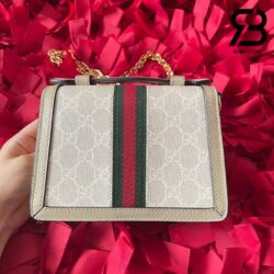 Túi Gucci Ophidia Mini Shoulder Bag Trắng Beige GG Supreme Best Quality