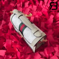 Túi Gucci Ophidia Mini Shoulder Bag Trắng Beige GG Supreme Best Quality