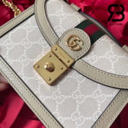 Túi Gucci Ophidia Mini Shoulder Bag Trắng Beige GG Supreme Best Quality