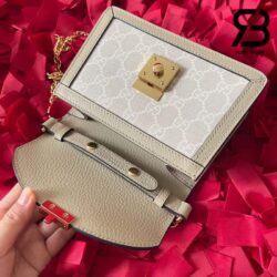 Túi Gucci Ophidia Mini Shoulder Bag Trắng Beige GG Supreme Best Quality