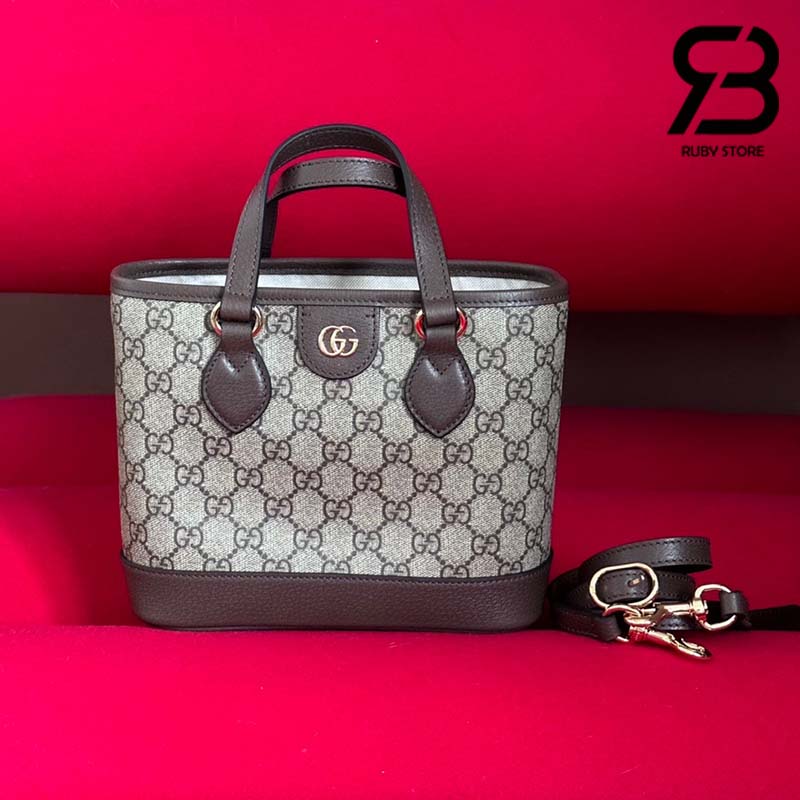 Túi Gucci Ophidia Mini Tote Bag Beige Ebony Supreme Best Quality
