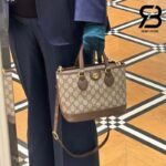 Túi Gucci Ophidia Mini Tote Bag Beige Ebony Supreme Best Quality