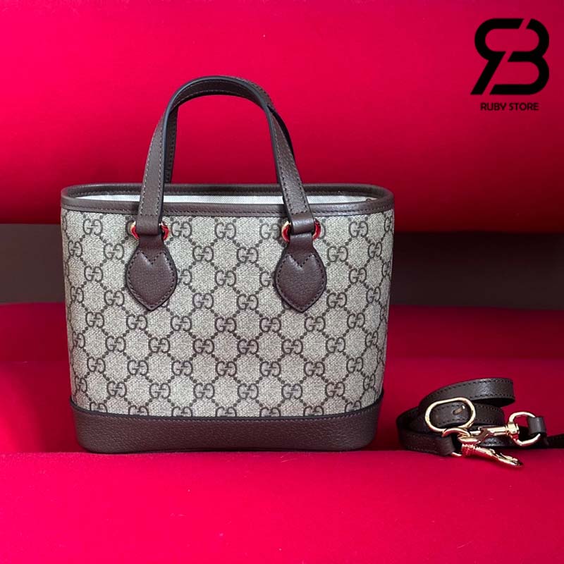 Túi Gucci Ophidia Mini Tote Bag Beige Ebony Supreme Best Quality