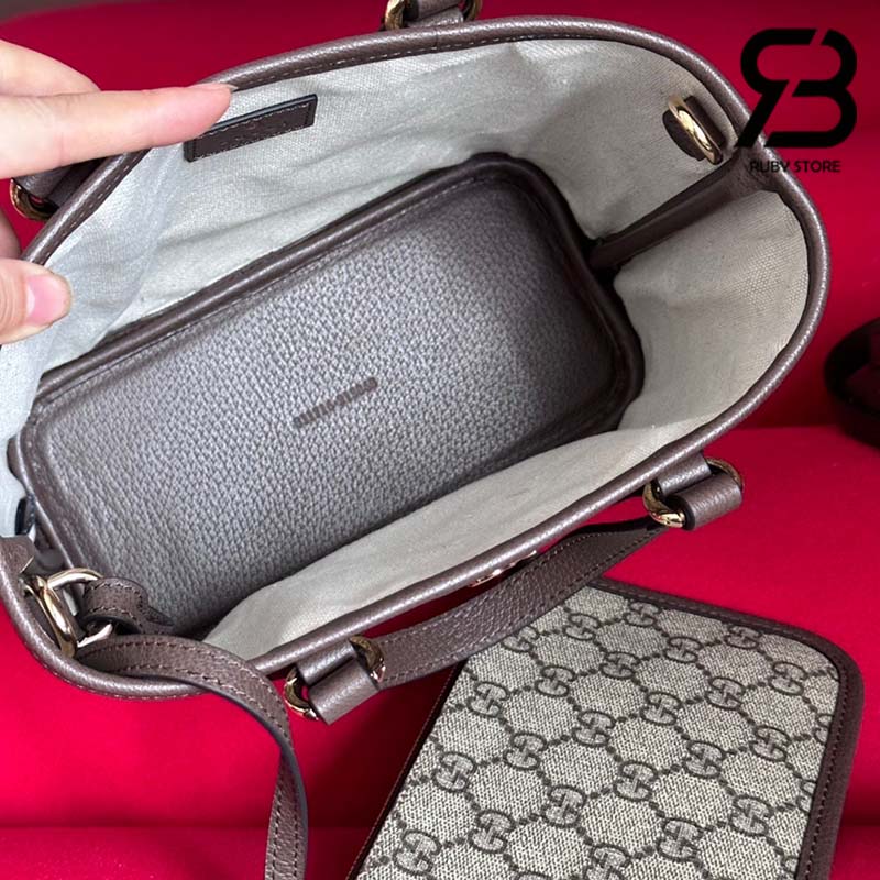 Túi Gucci Ophidia Mini Tote Bag Beige Ebony Supreme Best Quality