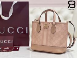 Túi Gucci Ophidia Mini Tote Bag Hồng Dusty Supreme Best Quality