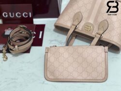 Túi Gucci Ophidia Mini Tote Bag Hồng Dusty Supreme Best Quality