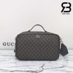 Túi Gucci Ophidia Shoe Case Xám Đen Supreme Best Quality