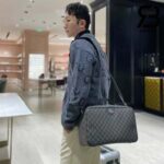 Túi Gucci Ophidia Shoe Case Xám Đen Supreme Best Quality