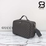 Túi Gucci Ophidia Shoe Case Xám Đen Supreme Best Quality